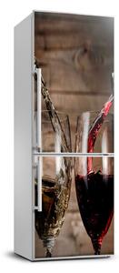 Nálepka na chladničku Víno v pohároch
