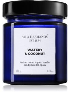 Vila Hermanos Apothecary Cobalt Blue Watery & Coconut vonná sviečka 150 g
