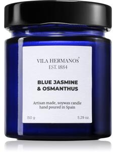 Vila Hermanos Apothecary Cobalt Blue Blue Jasmine & Osmanthus vonná sviečka 150 g
