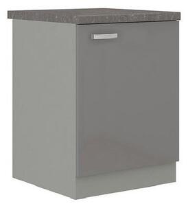 Paneláková kuchyňa 180/180 cm SHAN 3 - šedá / lesklá krémová