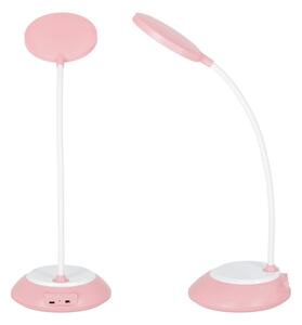 LED Stmievateľná nabíjacia stolná lampa VISUA LED/5W/5V 3000-5000K ružová