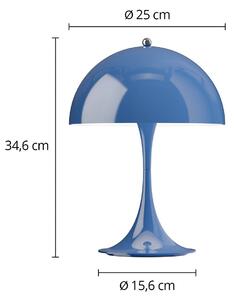 Louis Poulsen Akumulátorová lampa Panthella PORTABLE 250 indigovo modrá, Modrá, Obývacia izba / jedáleň, Plast, Moderný, Stolová lampa
