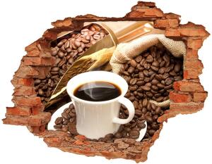 Samolepiaca diera na stenu nálepka Šálka kávy