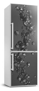 Nálepka s fotografiou na chladničku Abstrakcie 3D