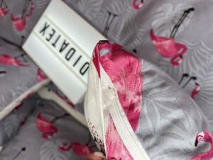Flamingo obojstranné bavlnené obliečky DeLuxe Rozmer obliečok: 140x200 cm, Obsah balenia: Set Balenie