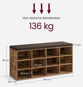 Botník so sedením LHS012B01