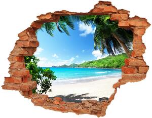 Samolepiaca diera na stenu Seychelles beach nd-c-61515092