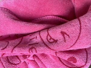 Rýchloschnúca osuška Smajlík ružový Uteraky rozmer: 35x75 cm