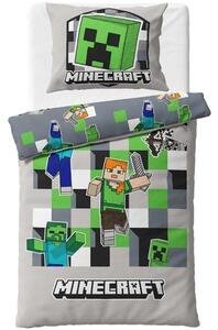 Obojstranné bavlnené posteľné obliečky Minecraft World - 100% bavlna - 70 x 90 cm + 140 x 200 cm