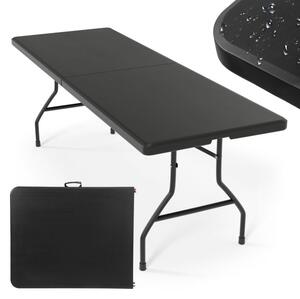 Jago skladací stôl pre 8 osôb - čierny, 183 cm