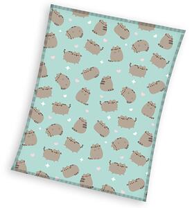 DETSKÁ FLEECOVÁ DEKA PUSHEEN 150X200 CM VZOROVANÁ