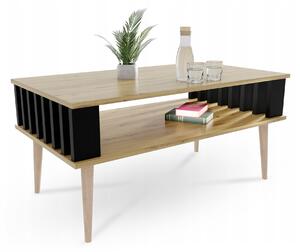 Konferenčný stolík Lamelix 90x50 - dub artisan/čierna