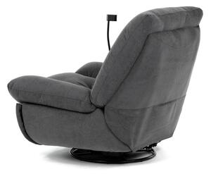 Polohovacie kreslo sivé, elektrické TV-7081 GREY2