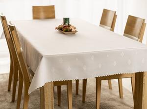 Dekorstudio Teflónovy obrus na stôl Diamond - biely Rozmer obrusu (šírka x dĺžka): 100x100cm