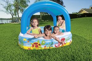 Bestway Nafukovací bazén pre deti s baldachýnom 140 x 140 x 114 cm Bestway 52192
