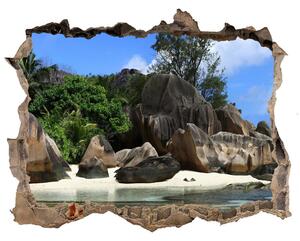 Nálepka fototapeta 3D výhled Seychely panorama