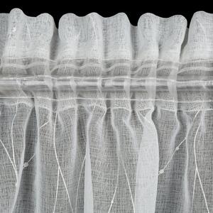 Dekorstudio Hotová etamínová záclona ARLENA so strieborným vzorom 140x270cm