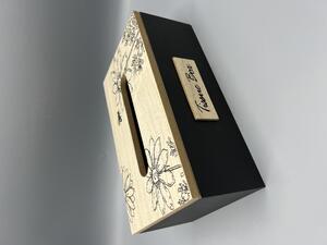 Drevená krabička Tissue Box
