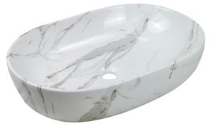 Invena Korfu, umývadlo na dosku 60x42x14,5 cm, imitácia kameňa, INV-CE-34-701-C