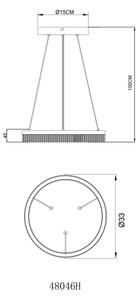 Globo 48046H - LED závesný luster ZARA LED/16W/230V 3000K
