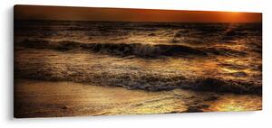 Obraz - Vlny pri pobreží (120x50 cm)