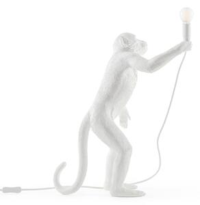 Stolová LED lampa Monkey Lamp, biela, stojacia