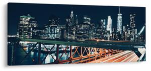 Obraz nočného mesta (120x50 cm)