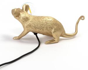 Stolová LED lampa Mouse Lamp USB ležiaca zlatá
