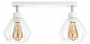 BERGE LED stropné svietidlo - 2xE27 - DIAMENT WHITE
