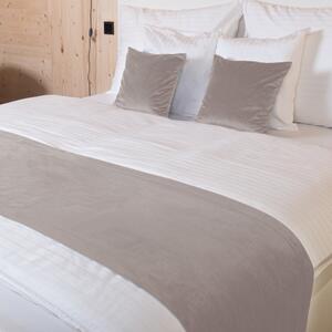 Biante Zamatový prehoz/behúň na posteľ Velvet Prémium SVP-015 Latte 50x140 cm