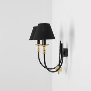 Aldex ROMA 2 | čierna elegantná nástenná lampa