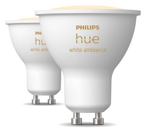 LED žiarovky v súprave 2 ks GU10, 4 W White ambiance – Philips Hue