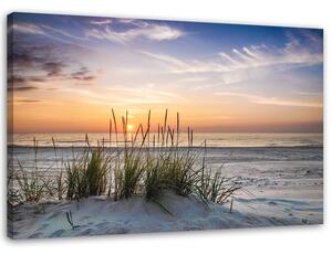 Obraz na plátne Západ slnka na pláži Rozmery: 60 x 40 cm