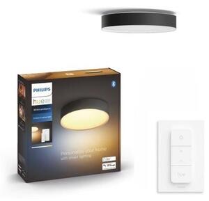 Philips -LED stmievateľné svietidlo Hue ENRAVE S LED/9,6W/230V pr. 261 mm čierne + diaľkové ovládanie