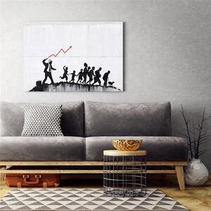 Obraz na plátne Banksy ecomonic politika Rozmery: 60 x 40 cm