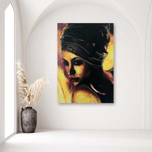 Obraz na plátne Introvertná žena, portrét Rozmery: 40 x 60 cm