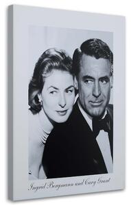 Obraz na plátne Ingrid Bergmann a Cary Grant Rozmery: 40 x 60 cm
