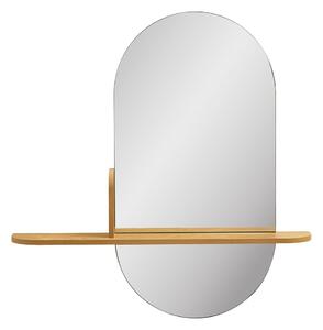 Nástenné zrkadlo s poličkou 92x94,5 cm Barco – House Nordic