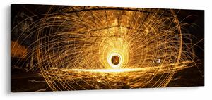 Obraz svietiaceho disku (120x50 cm)