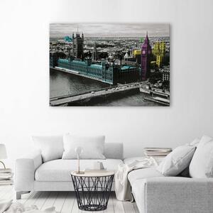 Obraz na plátne Londýn - Big Ben a budova parlamentu Rozmery: 60 x 40 cm