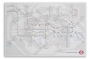 Obraz na plátne Londýnske metro - plán liniek metra Rozmery: 60 x 40 cm