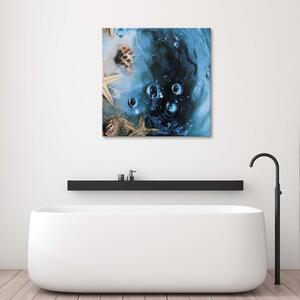 Obraz na plátne Mušle v modrej vode Rozmery: 30 x 30 cm