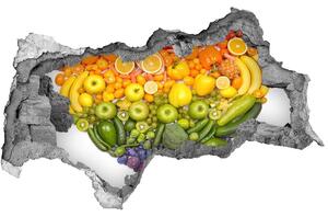 Nálepka 3D diera Zeleniny srdce nd-b-73421875
