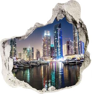 Samolepiaca nálepka betón Dubaj v noci nd-p-56151340