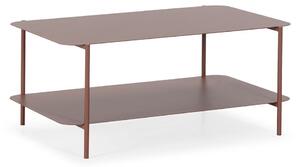 Terakotový kovový konferenčný stolík 58x90 cm Beatrix – MOME