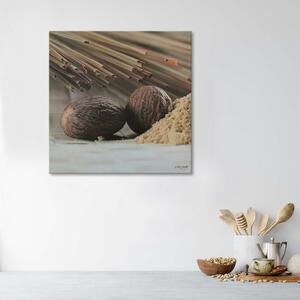 Gario Obraz Dva hnedé orechy Veľkosť: 30 x 30 cm, Prevedenie: Panelový obraz