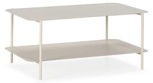 Krémovobiely kovový konferenčný stolík 58x90 cm Beatrix – MOME