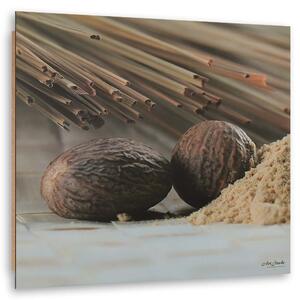 Gario Obraz Dva hnedé orechy Veľkosť: 30 x 30 cm, Prevedenie: Panelový obraz