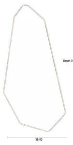 Nástenné zrkadlo s dreveným rámom 39,5x90 cm Basil – Dutchbone