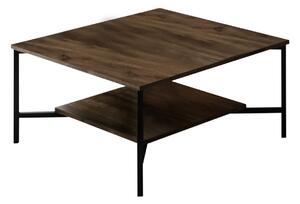 Dizajnový konferenčný stolík Saliha 80 cm vzor orech